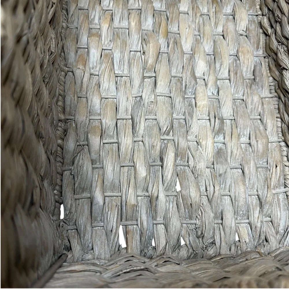 RH Baby & Child Seagrass Storage Basket Large w/ Liner Shelf Bin
